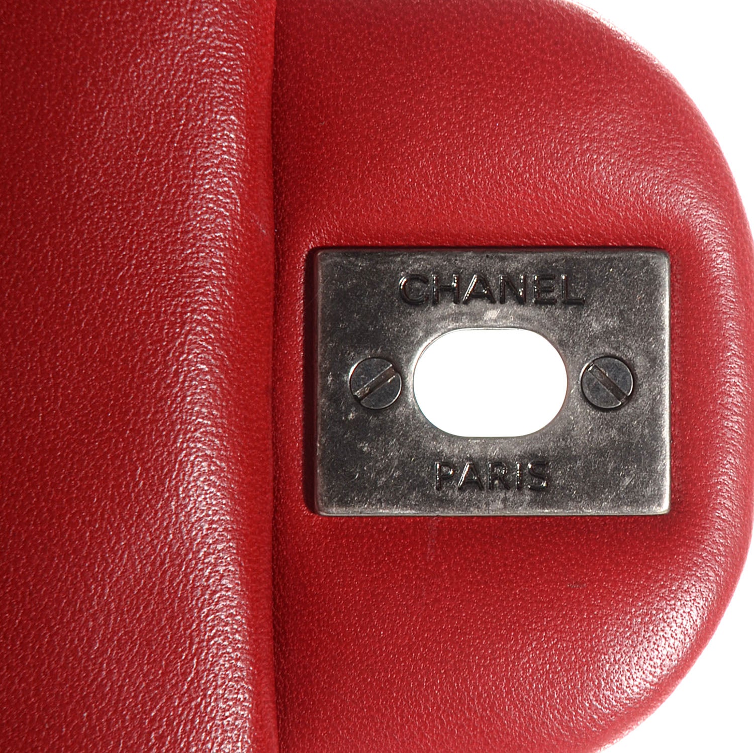 Chanel Lambskin Quilted Mini Rectangular Flap Red 6 of 9