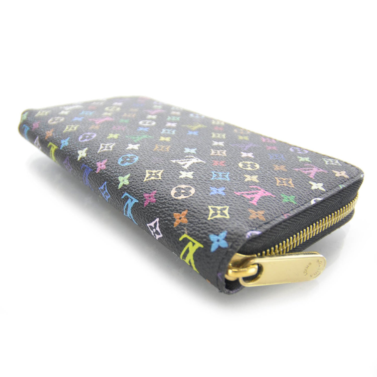 Monogram Multicolor Zippy Wallet Black Violet