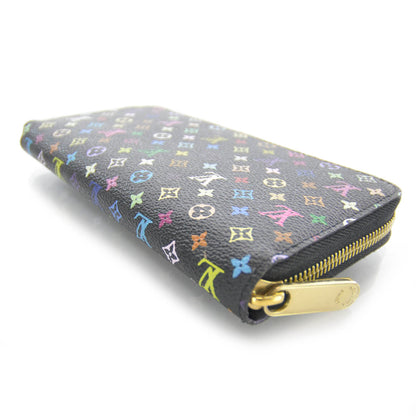 Louis Vuitton Monogram Multicolor Zippy Wallet Black Violet 4 of 7