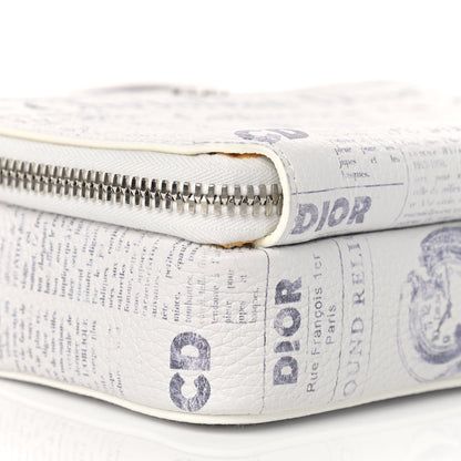 Christian Dior X DANIEL ARSHAM Grained Calfskin Newspaper Messenger White 9 of 14