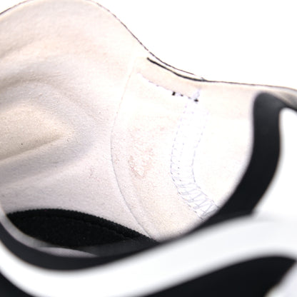Chanel Lycra Womens CC Sneakers 39.5 White Black 9 of 12