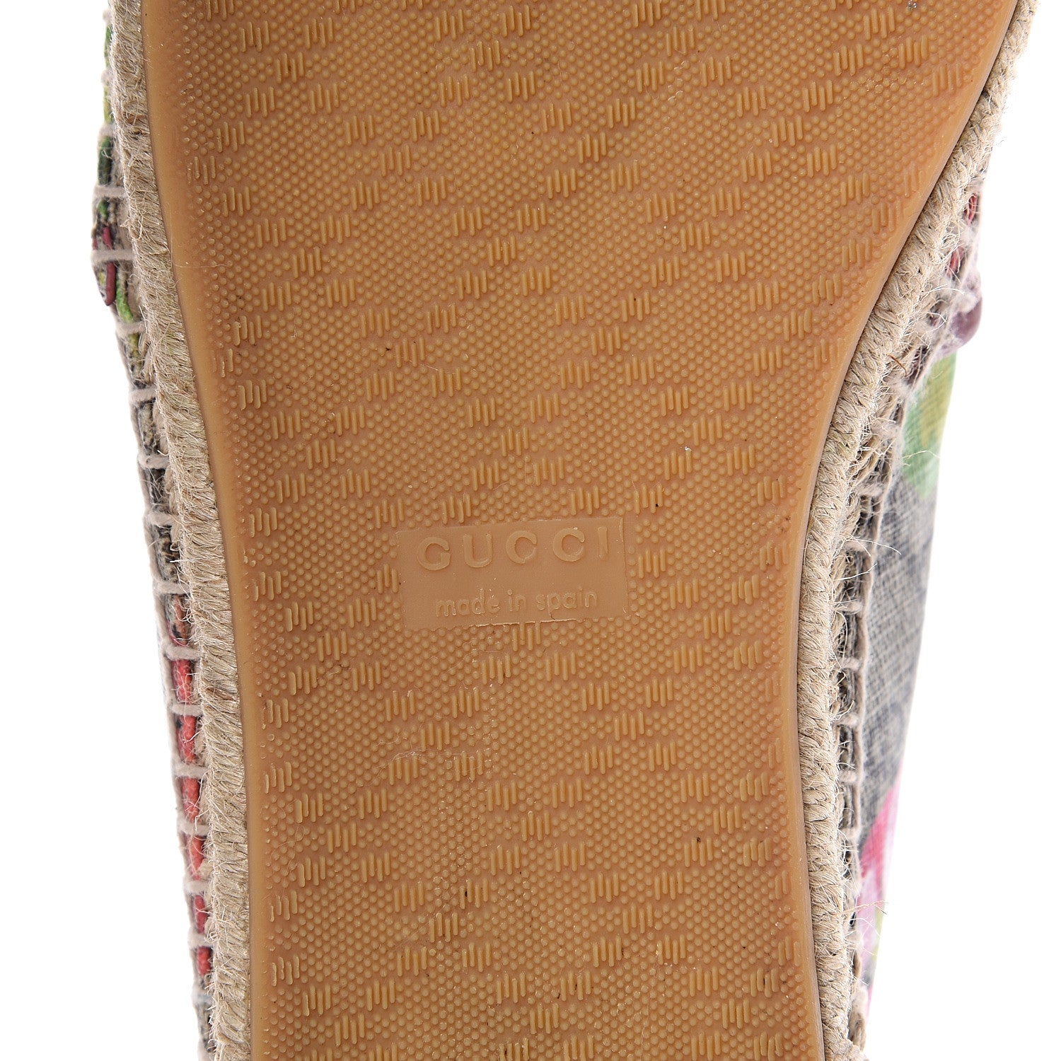 Gucci GG Supreme Monogram Blooms Espadrilles 39.5 Beige Multicolor Dry Rose 8 of 11