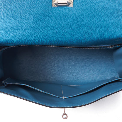 Hermes Togo Kelly Sellier 35 Blue Jean 14 of 35