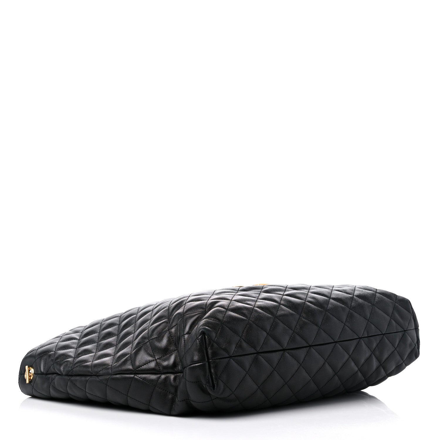 Saint Laurent Lambskin Quilted Maxi Icare Shopping Tote Black 5 of 10