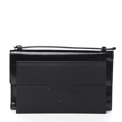 Louis Vuitton Monogram Glace Anouchka Pochette MM Black 9 of 10