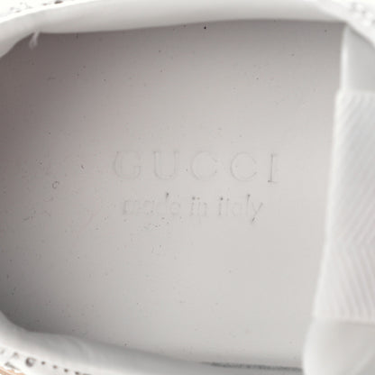 Gucci Calfskin GG Tennis Embossed Womens Platform 55mm Sneakers 38.5 White 10 of 12