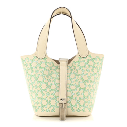 Hermes Swift Micro Lucky Daisy Picotin Lock Nata Vert 1 of 10