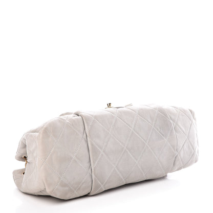 Chanel Iridescent Calfskin Large Chic Quilt Flap Grey 4 of 9