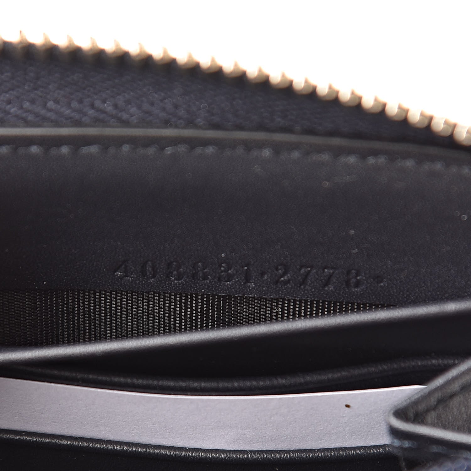Gucci GG Supreme Monogram Web Zip Around Wallet Beige Blue 7 of 9