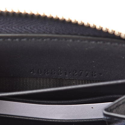 Gucci GG Supreme Monogram Web Zip Around Wallet Beige Blue 7 of 9