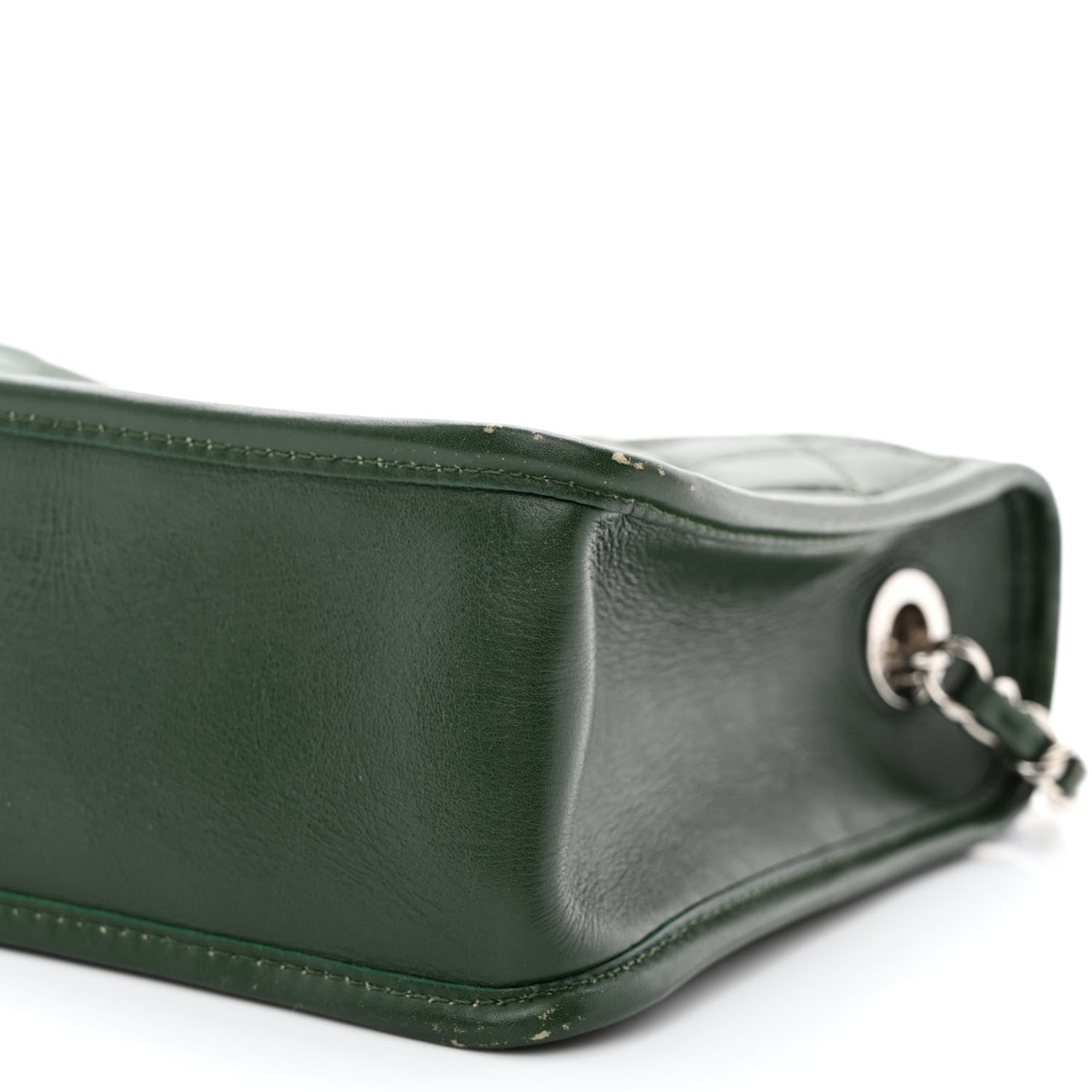 Chanel Aged Calfskin Quilted Large Working Vibe Camera Case Khaki 10 of 13