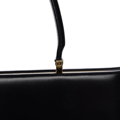 Celine Patina Box Calfskin Medium Clasp Bag Black 11 of 11
