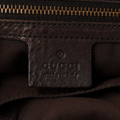 Gucci Guccissima Medium Interlocking Icon Shoulder Bag Dark Brown 6 of 10