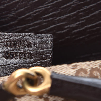 Gucci Monogram Horsebit Clutch Dark Brown 7 of 7
