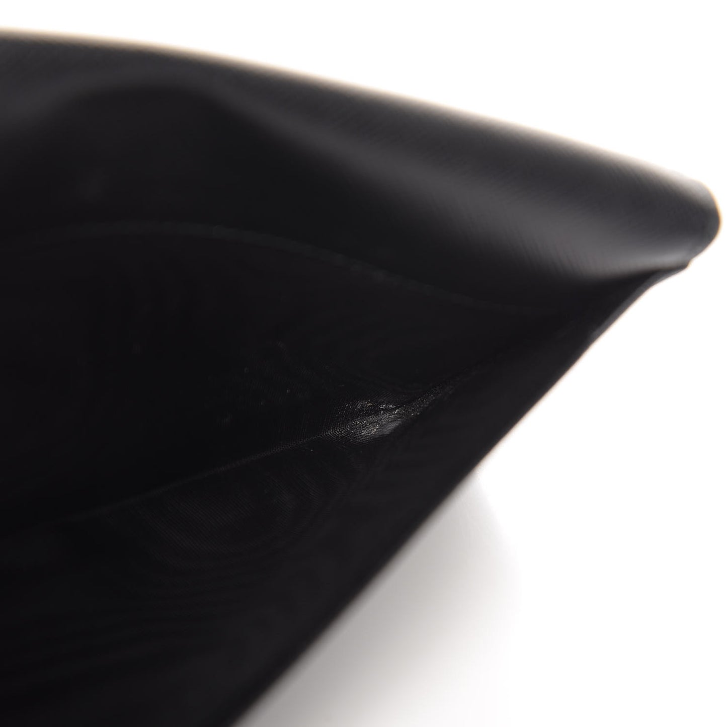 Saffiano Bi-Color Envelope Wallet Black Fuoco