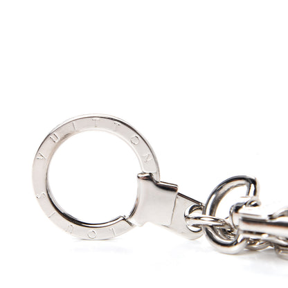 Louis Vuitton LV Facettes Bag Charm Key Holder Silver 3 of 4