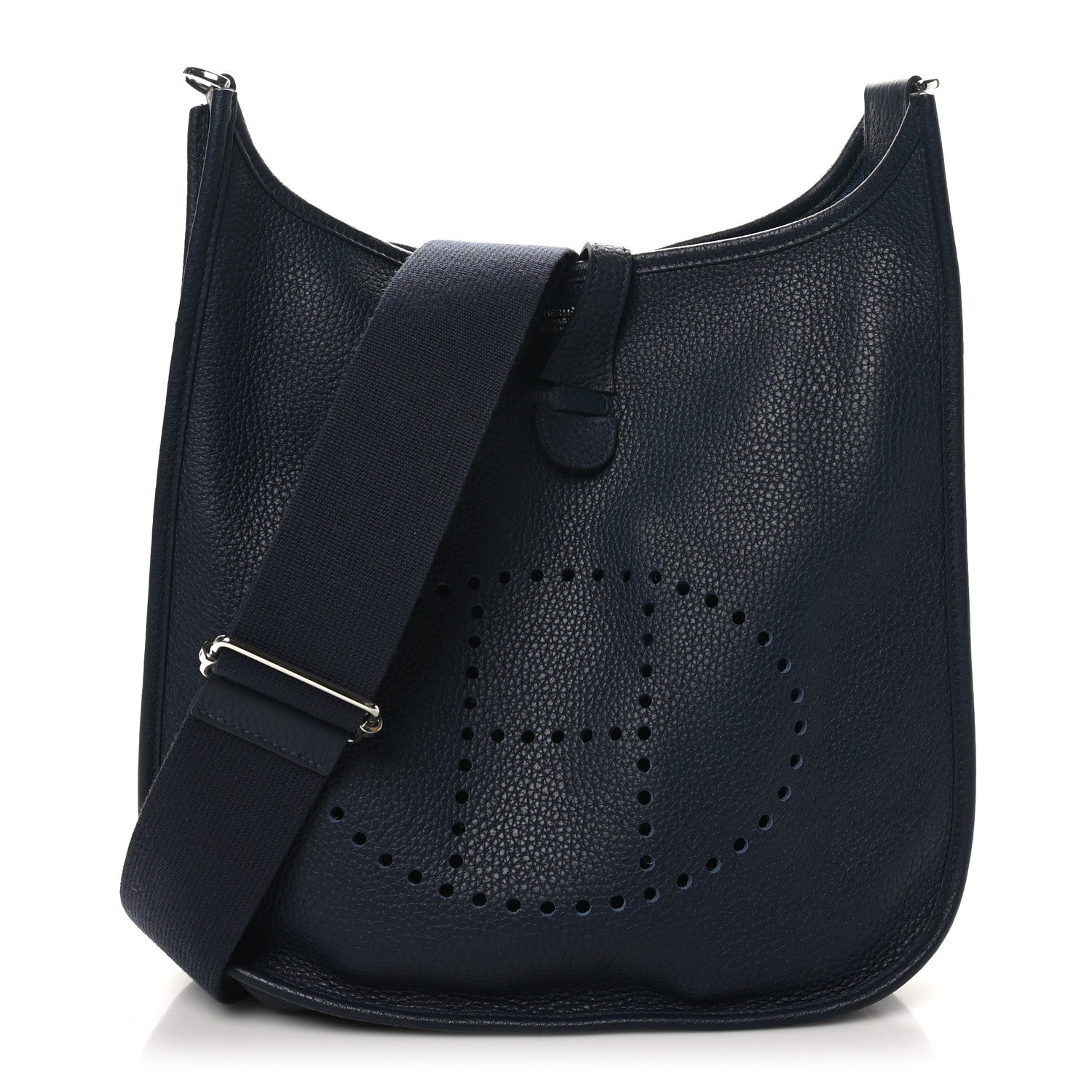 Hermes Taurillon Clemence Evelyne III PM Bleu Nuit 1 of 10