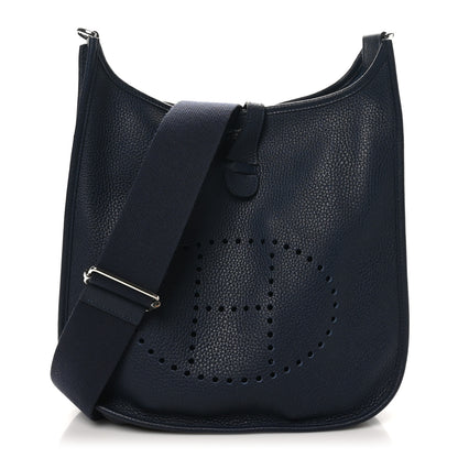 Hermes Taurillon Clemence Evelyne III PM Bleu Nuit 1 of 10