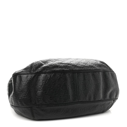 Gucci Guccissima Large New Ladies Web Hobo Black 4 of 12