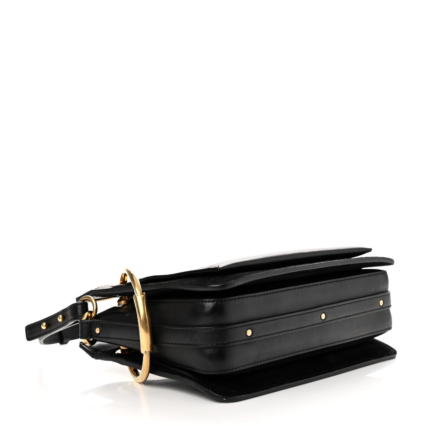 Calfskin Suede Small Roy Bag Black