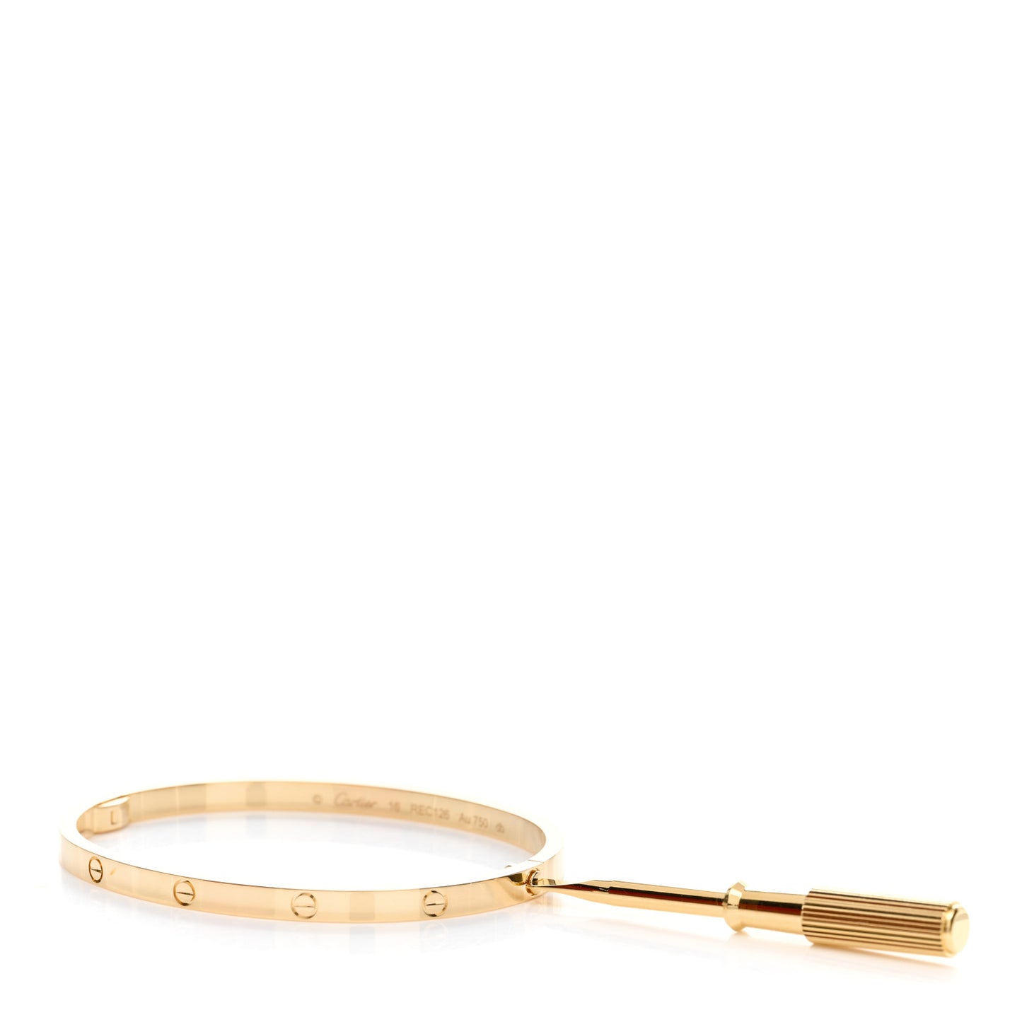 18K Yellow Gold Small LOVE Bracelet 16
