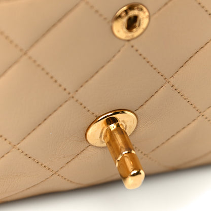 Chanel Lambskin Quilted Small Double Flap Beige 27 of 47
