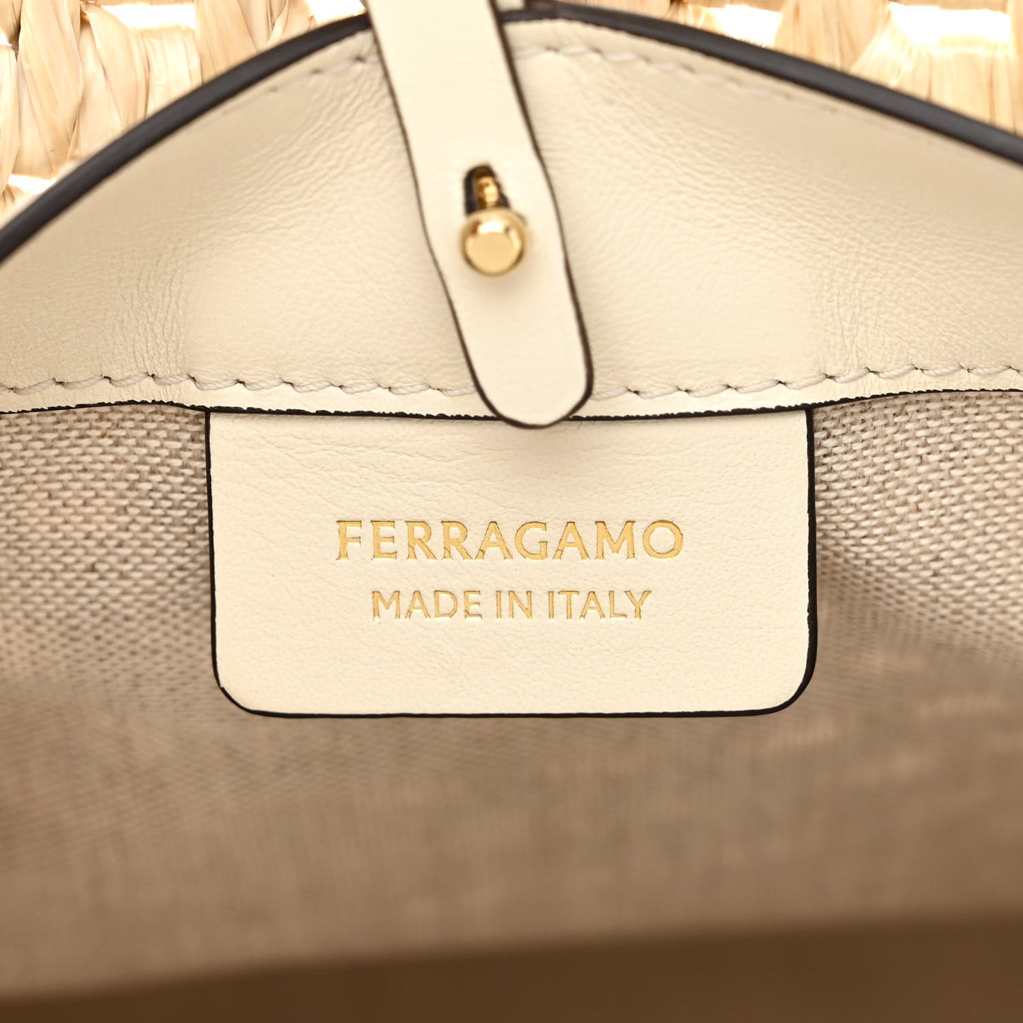 Raffia XL Studio Box Tote Natural