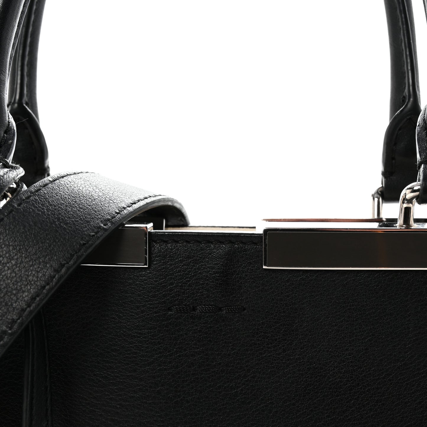 Vitello Dolce Shiny Nappa Petite 3Jours Tote Black
