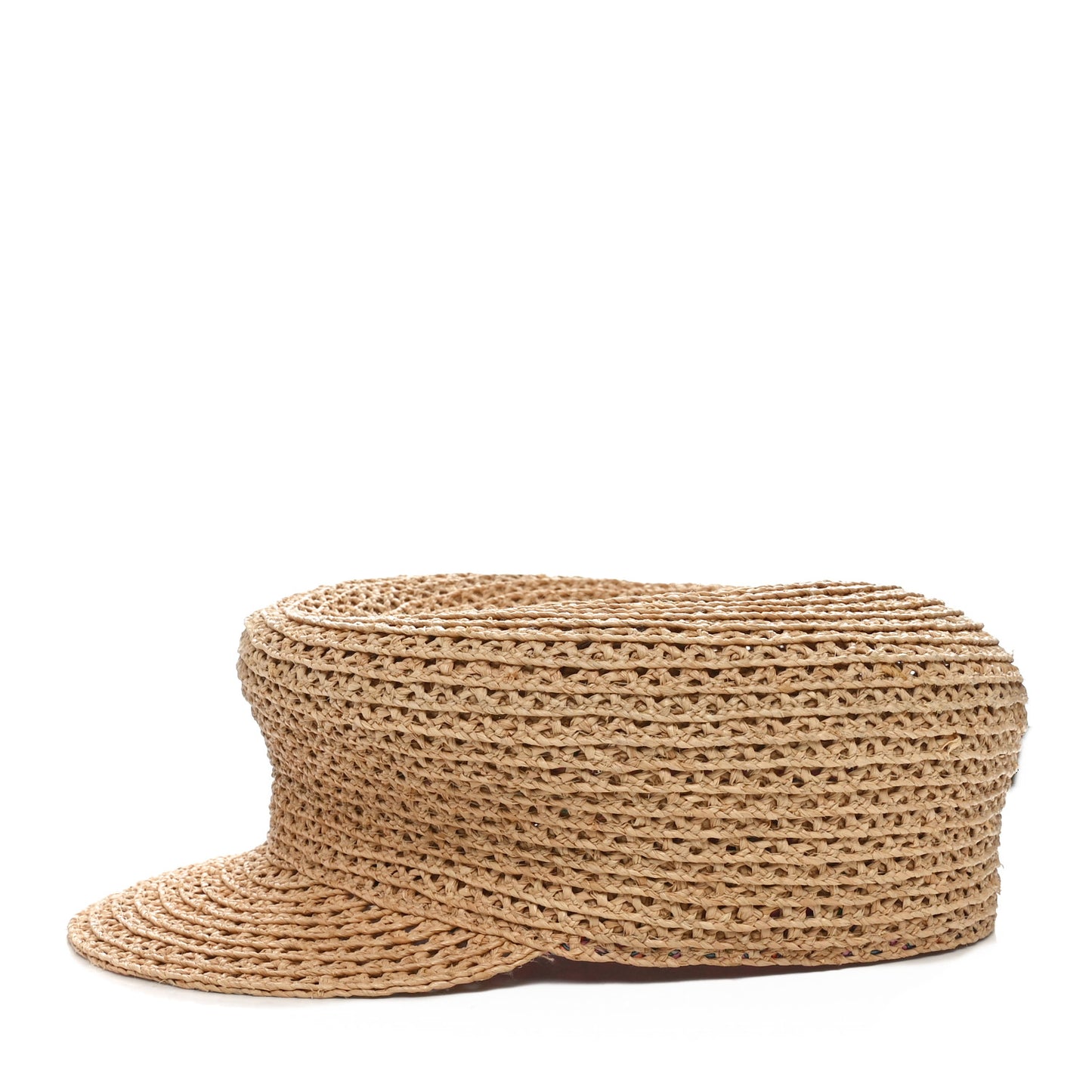 Raffia Braided Galatee Cap 58 Naturel