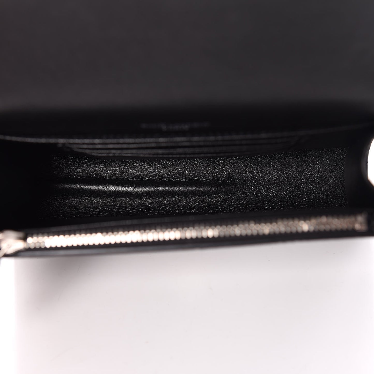 Calfskin Crocodile Embossed Monogram Kate Belt Bag Black