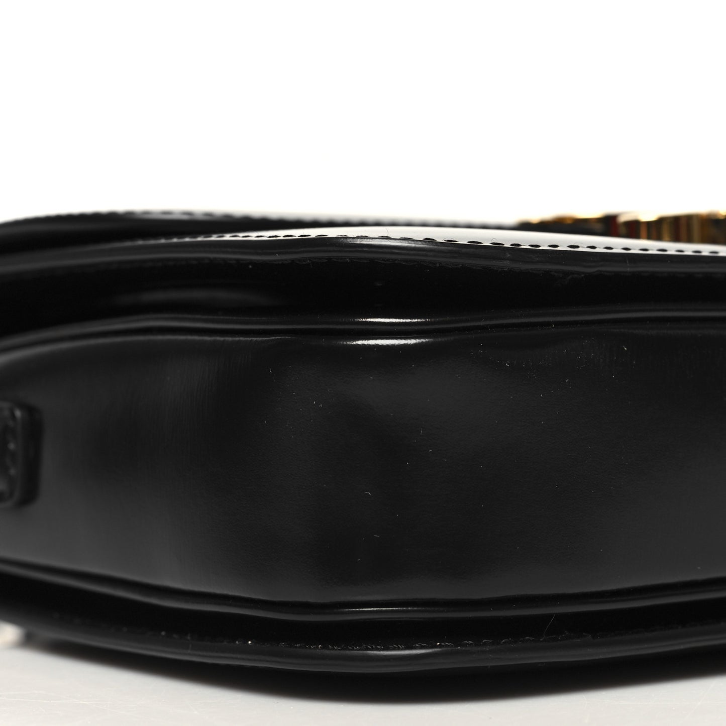Shiny Calfskin Medium Triomphe Black