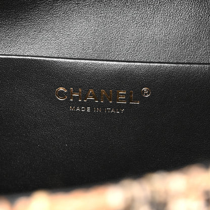 Chanel Tweed Mixed Fibers Leopard Print Small Souplissimo Maxi Flap Fawn 5 of 10