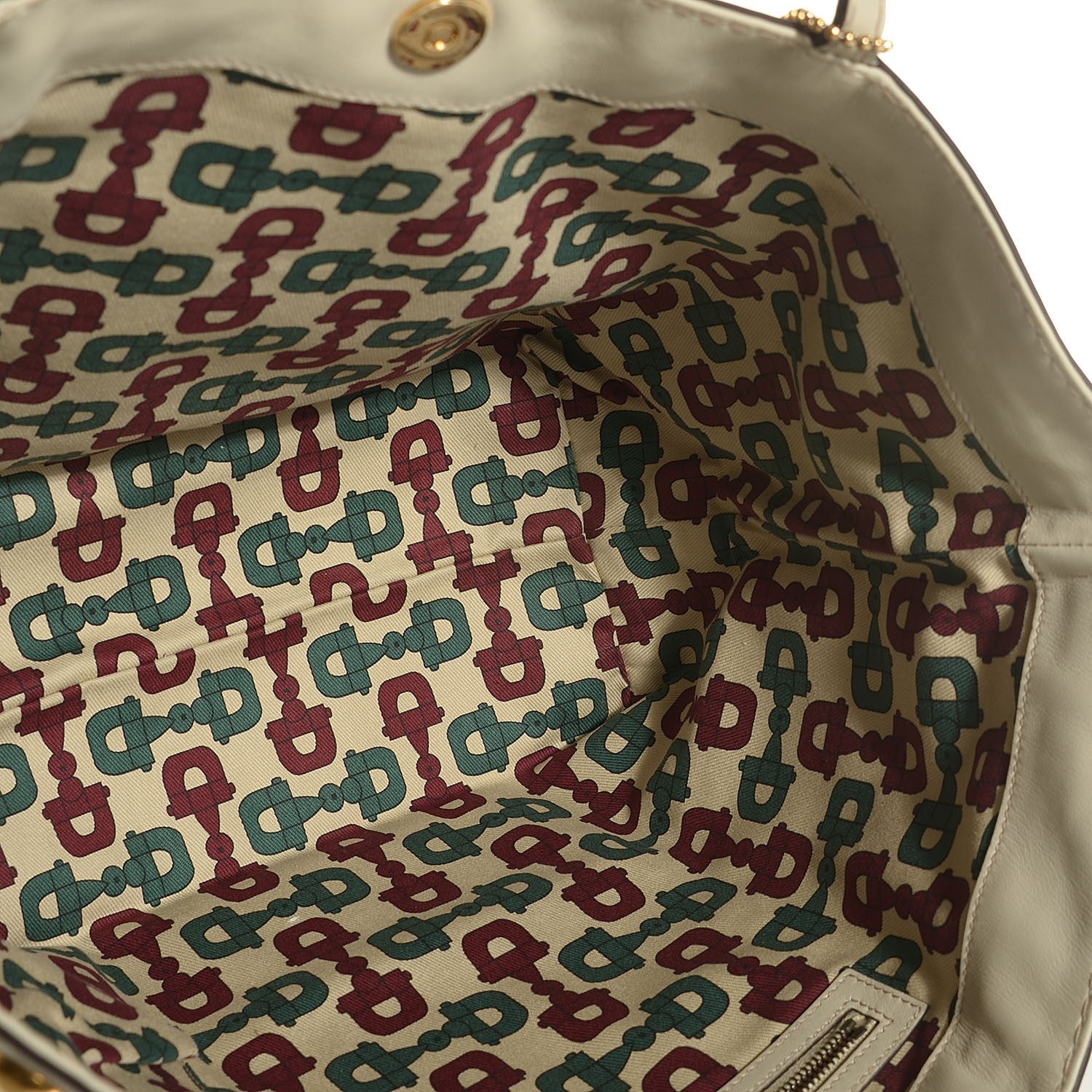 Gucci Guccissima Medium Babouska Shopping Tote Off White 5 of 7