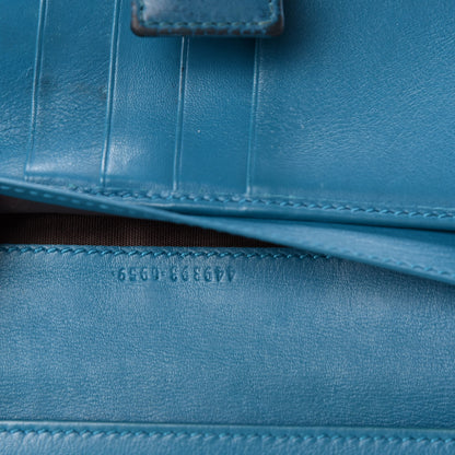 Gucci Microguccissima Continental Flap Wallet Deep Cobalt 7 of 8