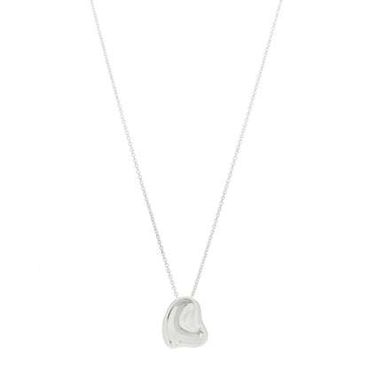 Tiffany Sterling Silver Elsa Peretti Full Heart Pendant Necklace 1 of 5