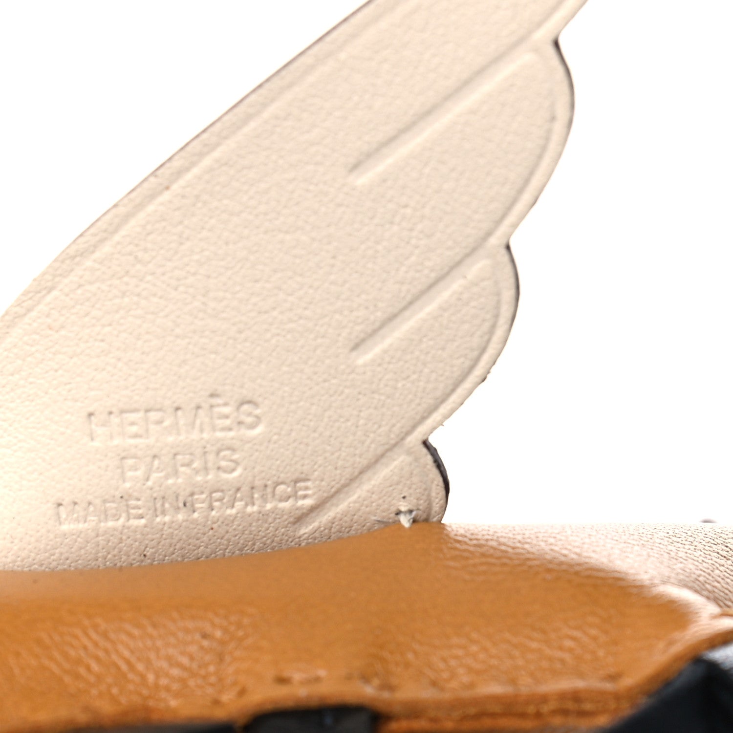 Hermes Milo Lambskin Grigri Rodeo Pegase Horse Bag Charm PM Sesame Black Nata 3 of 4