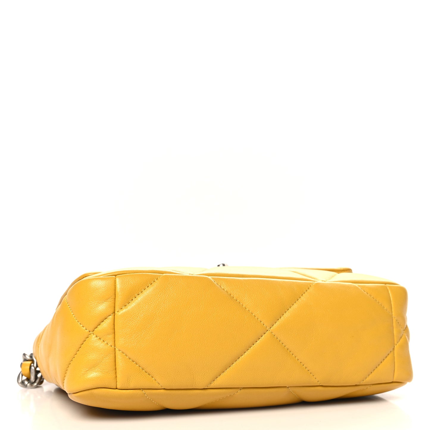 Lambskin Quilted Medium Chanel 19 Flap Yellow