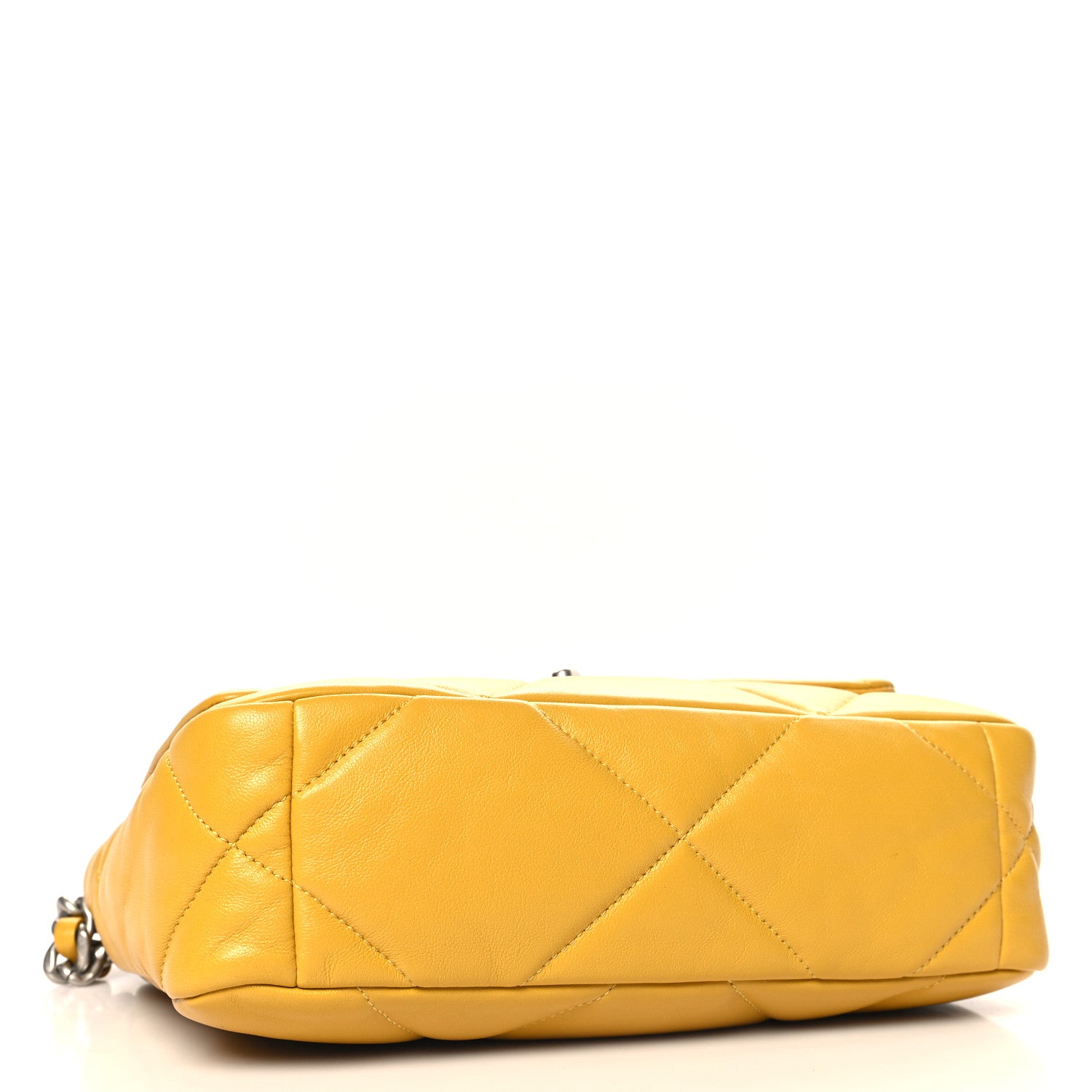 Chanel Lambskin Quilted Medium Chanel 19 Flap Yellow 4 of 10