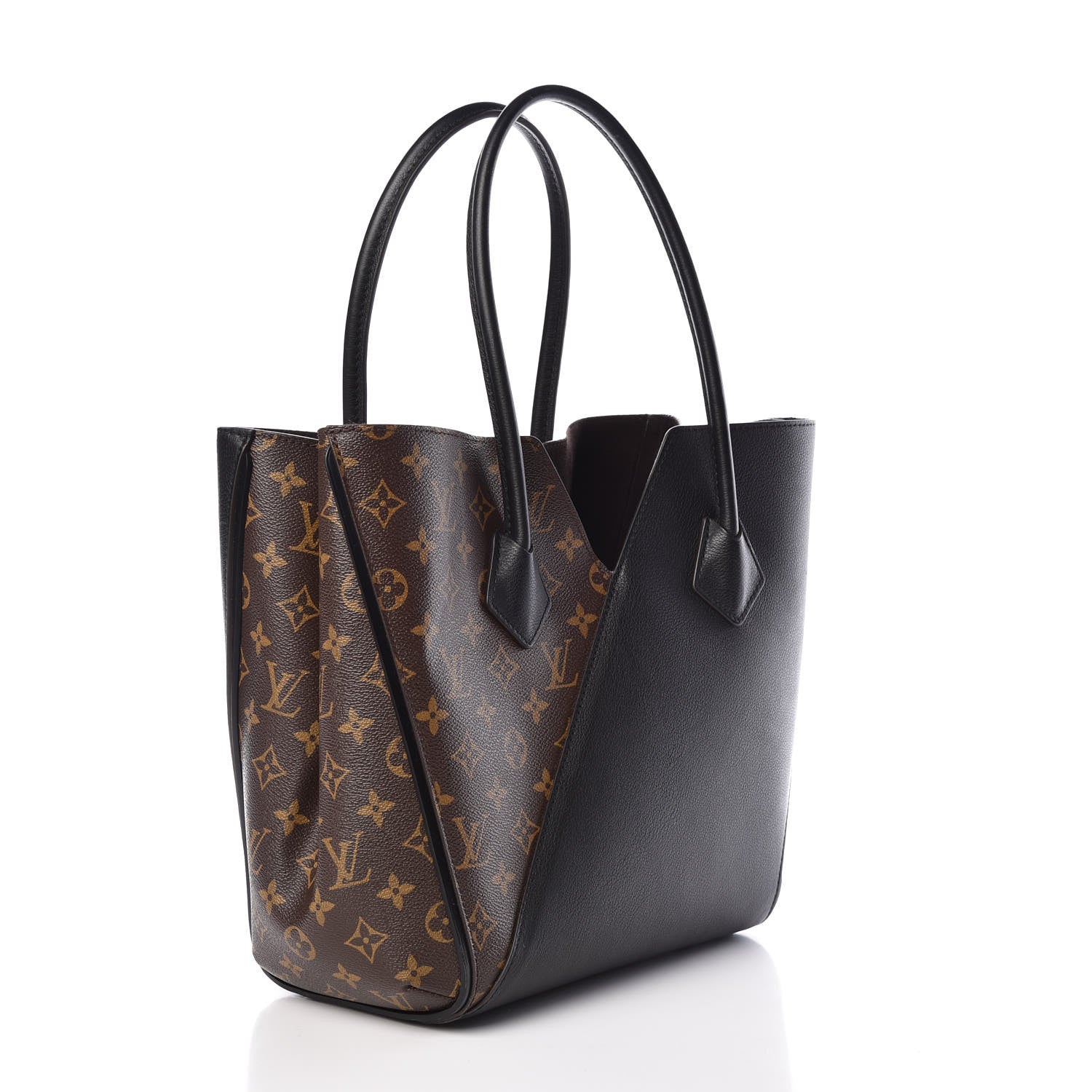 Louis Vuitton Calfskin Monogram Kimono Tote Black 3 of 11