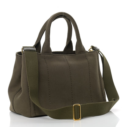 Prada Canapa Small Logo Tote Khaki 3 of 8