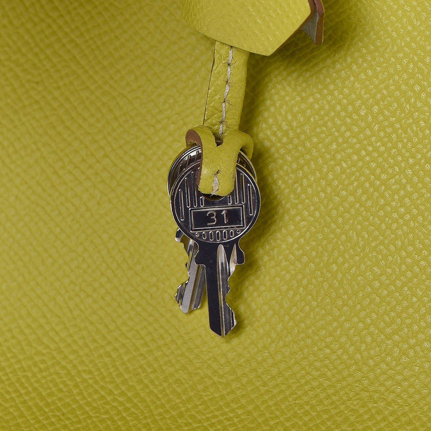 Hermes Epsom Candy Birkin 35 Lime Gris Perle 32 of 33