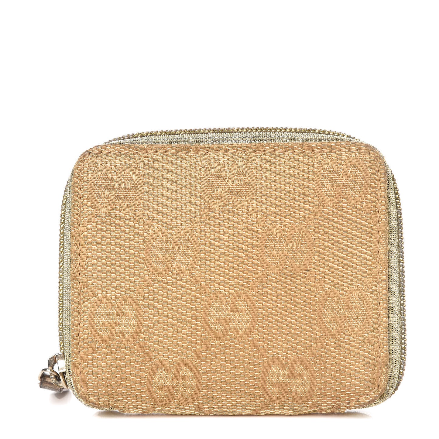 Monogram Zip Around Coin Purse Gold
