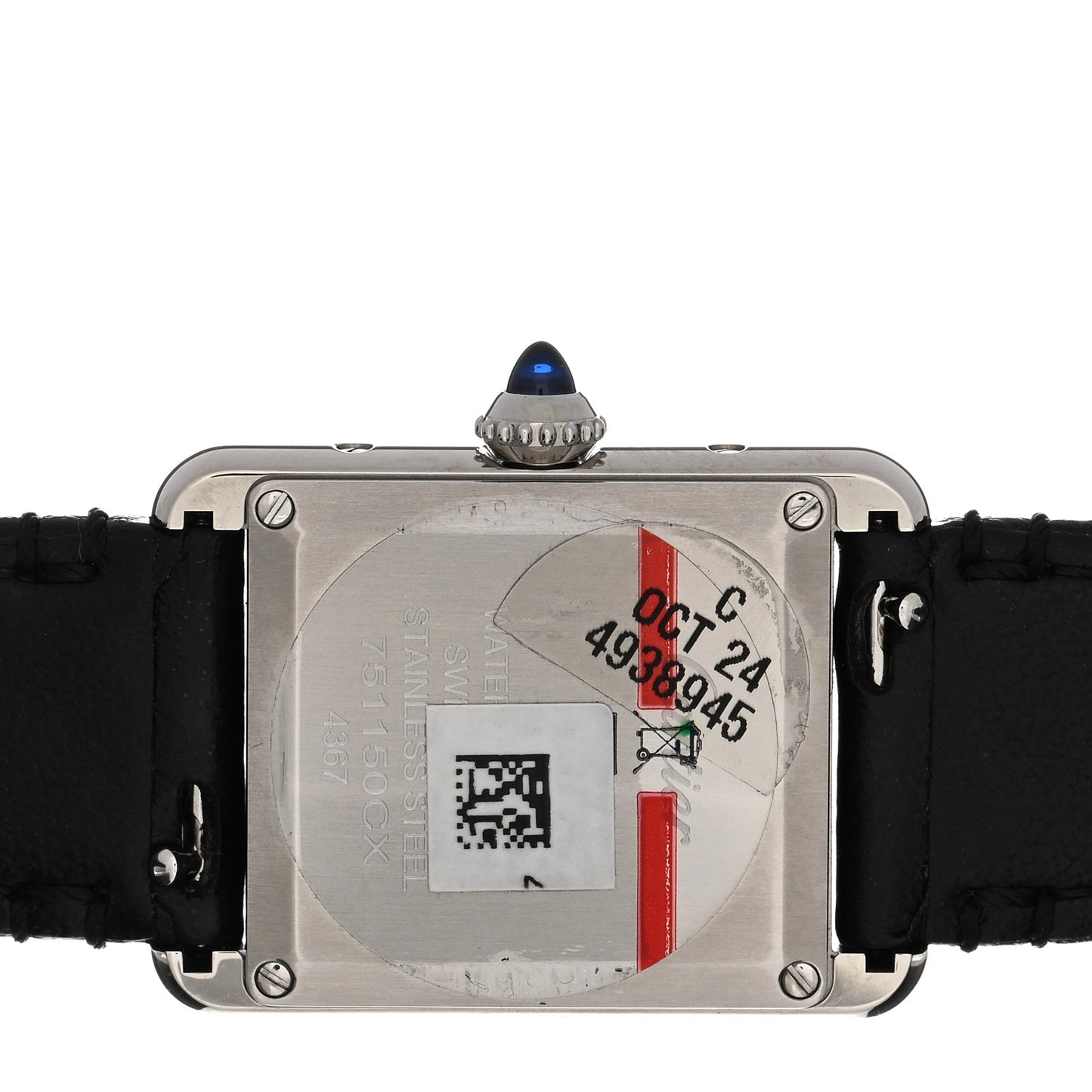 Stainless Steel Calfskin 22mm Must de Cartier Tank Quartz Watch