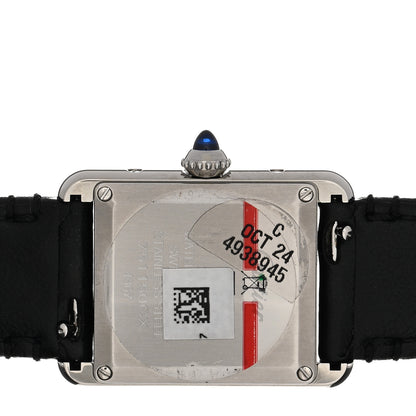 Cartier Stainless Steel Calfskin 22mm Must de Cartier Tank Quartz Watch 4 of 5