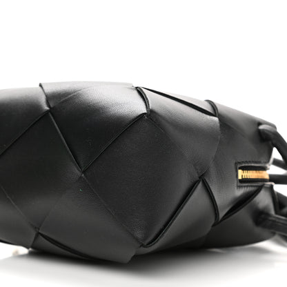 Bottega Veneta Lambskin Maxi Intrecciato Mini Cassette Camera Bag Black 5 of 8