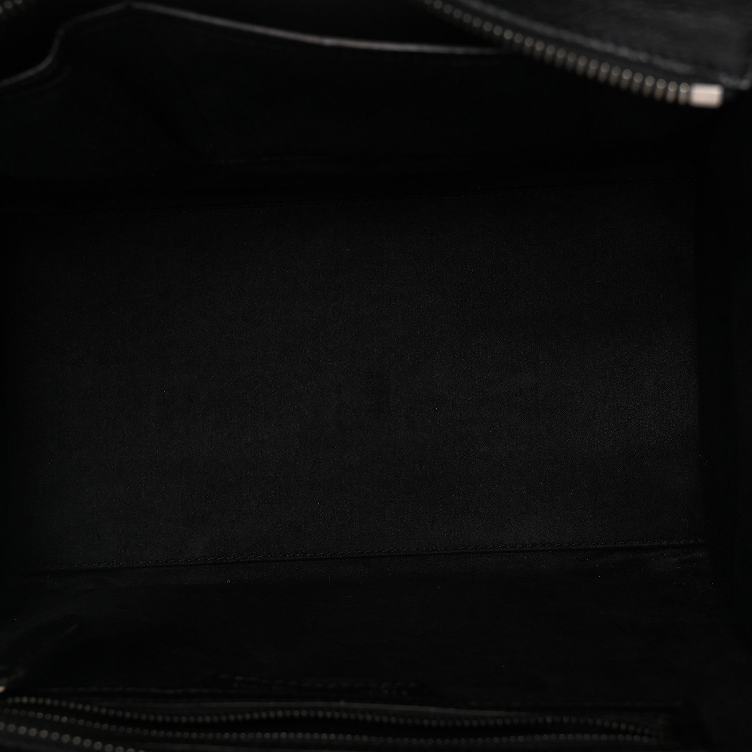 Celine Drummed Calfskin Mini Luggage Black 5 of 9