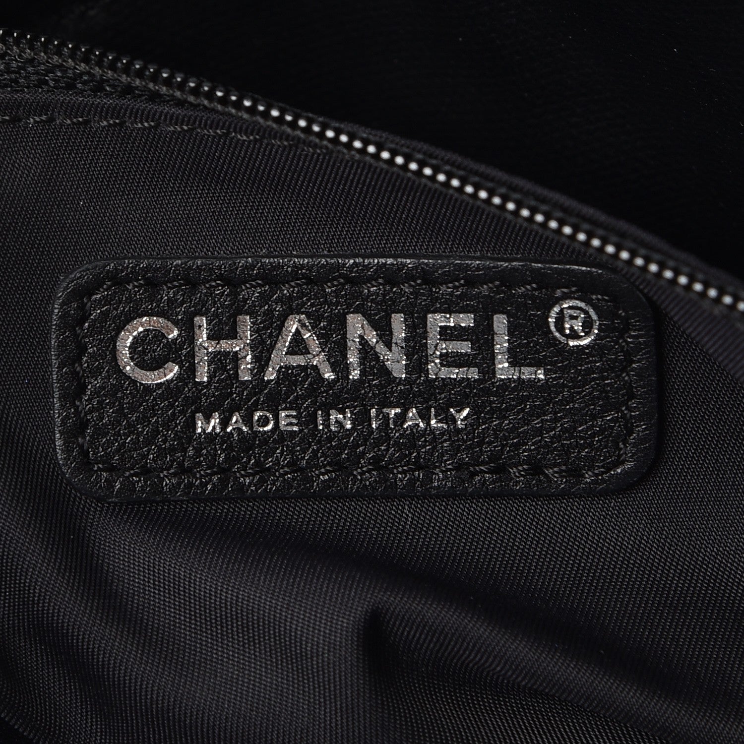 Chanel Coated Canvas Large Paris Biarritz Tote Black 8 of 15