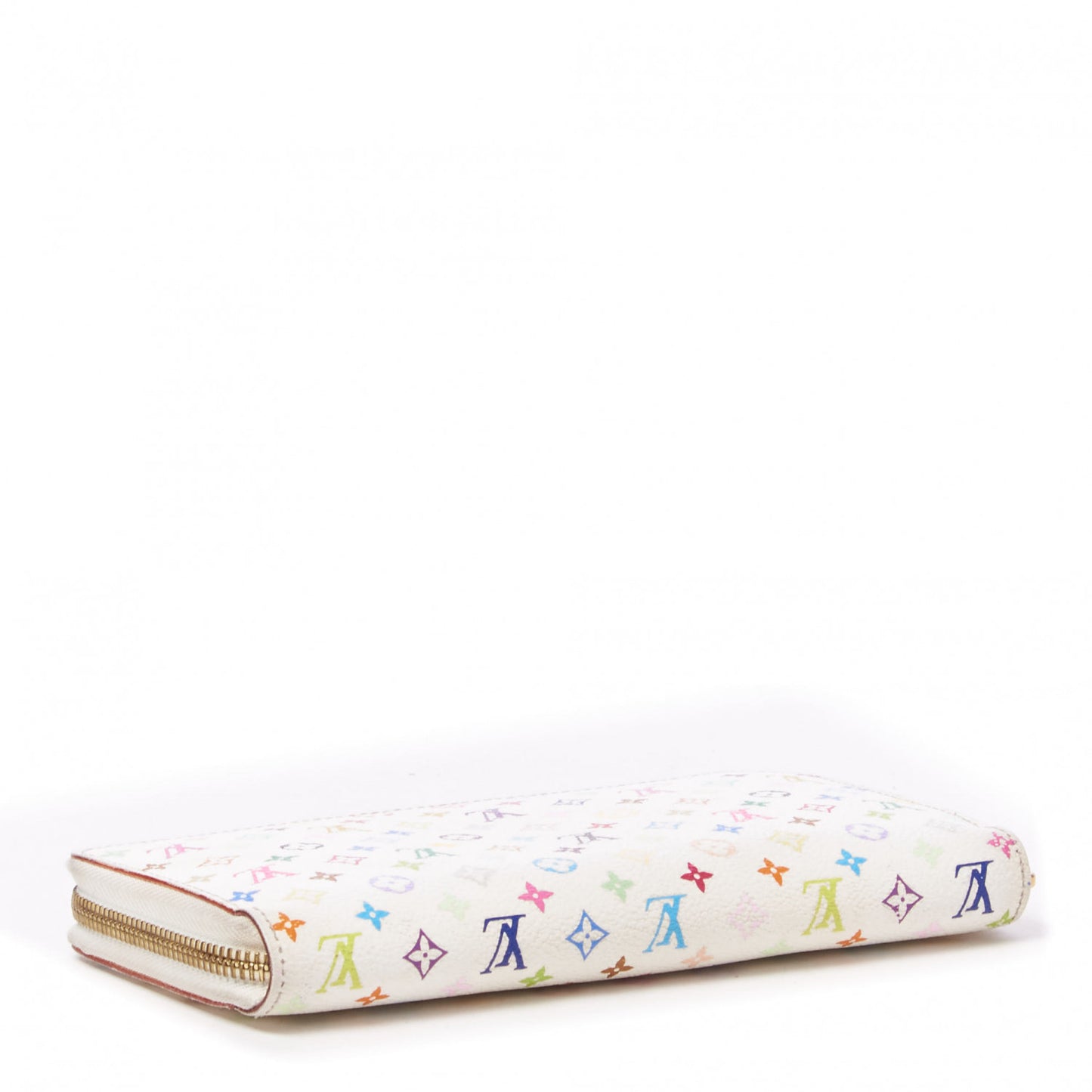Monogram Multicolor Zippy Wallet White Litchi