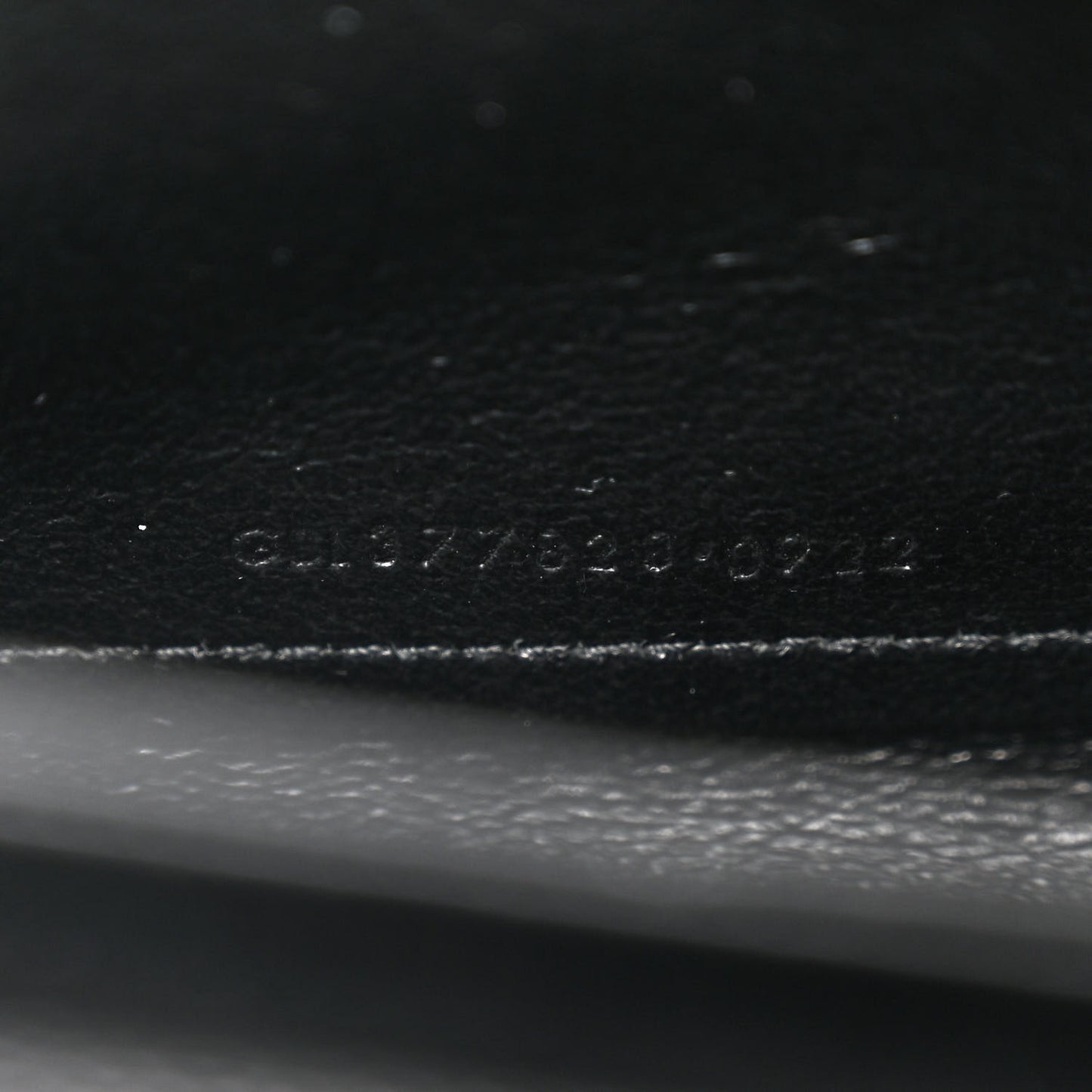 Grain De Poudre Matelasse Chevron Monogram Chain Wallet Black
