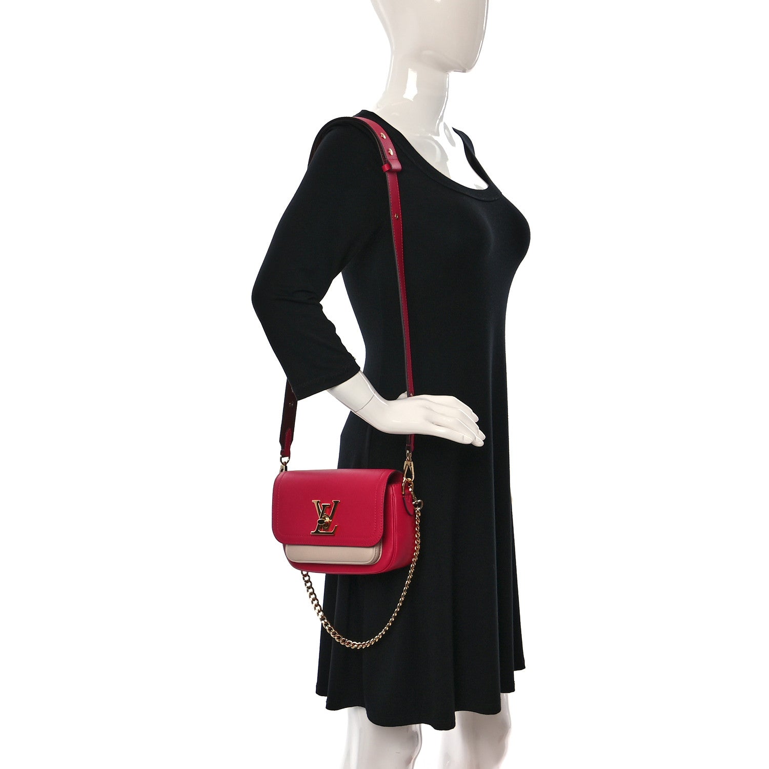 Louis Vuitton Grained Calfskin Lockme Tender Pondicherry 2 of 9
